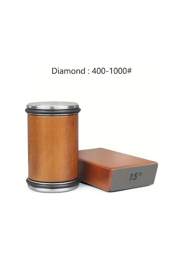 Xuweiwei Manyetik Elmas Bıçak Bileyici Kahverengi Elmas 400 1000 15 20 Derece Açı Rulosu Demir Malzeme Şarj Edilmemiş Ahşap İşleme Mutfak Taşlama