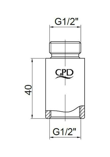 Gpd Musluk Batarya Uzatma 4 Cm Uzt06 Krom