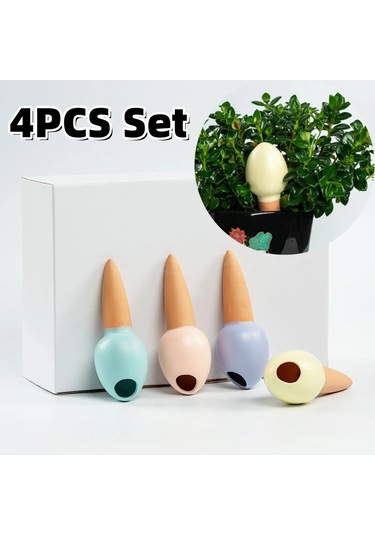 4 Adet Otomatik Bitki Sulama Stakes Yumurta Kendinden Sulama