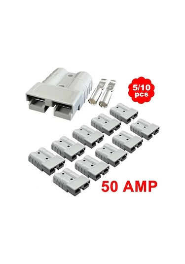Meridiangoods Anderson 50a Soket Seti 12-24v Dc Hızlı Bağlantı 5 Parça