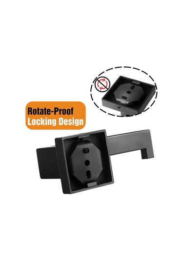 Siyah Tuvalet Kağıdı Tutucu Paslanmaz Çelik Tuvalet Kağıdı Tutucu Rulo Tutucu Banyo Ve Mutfak İçin Kare Diğer