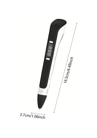 Techbloom 1 Set 3d Yazıcı Kalem Kiti Dıy Çizim Ve Baskı Aracı 3937 İnch 20 Renk Lcd Ekranlı