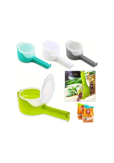 Willowhaven 2 Adet Yeşil Döküm Ağzı Klipsli Gıda Saklama Kilitleri Fasulye Tahıl Yulaf