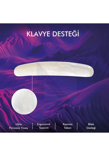 MP04 - Jel Klavye Bilek Destek Pedi Yumuşak, Ergonomik Ped