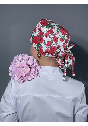 Geminiko Çok Kullanımlık Desenli Pamuklu Hemşire Şapkası 428857767