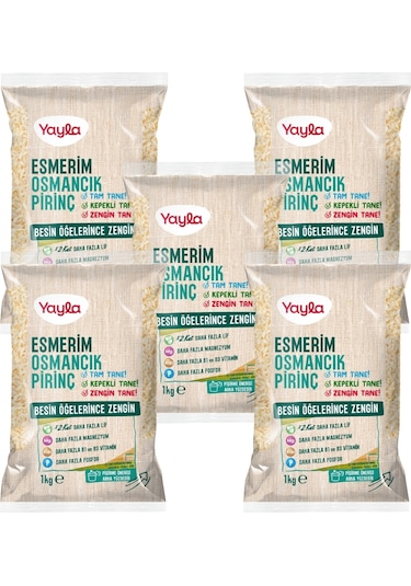 Yayla Esmerim Osmancık Pirinç 1 Kg X5