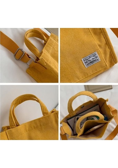 Dofolink 2023 Siyah Korduroy Kadın Çanta - Akıllı, Stilinli Üniversite Çantası - Çok Amaçlı, Düzenleyici Çekmeceli Taşıma Çantası Çok Renkli