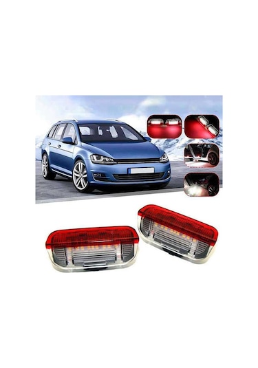 Dinosaurs Adet Araba Led Kapı Uyarı Işığı Hoş Geldiniz Projektör Golf 6 7 Jetta Mk5 Mk6 Passat B6 B7 Cc Tıguan Scirocco