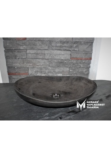 Bazalt Antrasit Kayık Lavabo