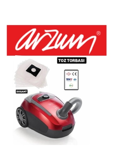 Arzum Süpürge Toz Torbası 10 Adet Motor Filitreli