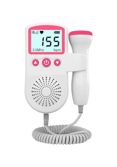 Konesam Bebek Kalp Atışı Dinleme Cihazı - 3.0mhz Lcd Ekranlı Taşınabilir Fetal Doppler