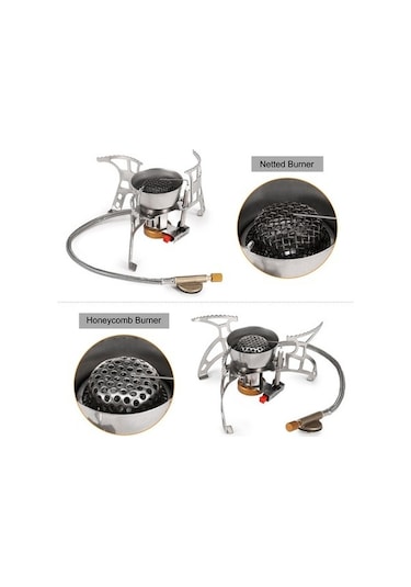 Bloomnest Sobası Soba Petek Lıxada Kamp İle Gaz Etiketli Zs Gri, Küçük Boy Model Gri