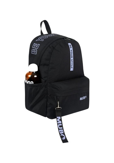 Geniş Hacimli Günlük Ve Okul Kullanımına Uygun Unisex Siyah Gri Sırt Çantası Pwcnt005 Siyah Gri