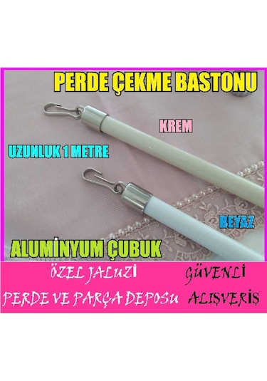 Perde Çekme Bastonu-Perde Çekme Çubuğu-Perde Çekme Çubuk
