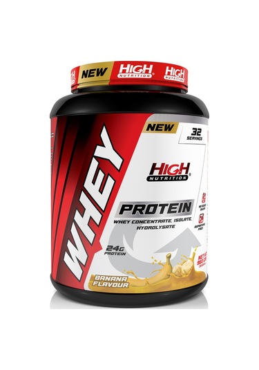Whey Protein Tozu 960 Gr Muz Aromalı Protein Tozu 24 Gram Protein 32 Servis
