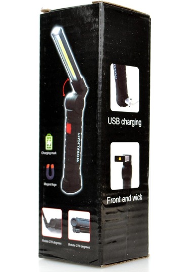 Guassi Ledli Oto Feneri Mıknatıslı Kamp Feneri Işıldak N11.4339 Siyah