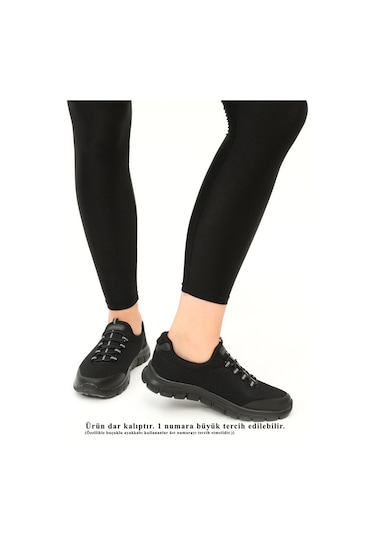 Walkway Siyah Siyah Comfort Kadın Spor Ayakkabı Çok Renkli