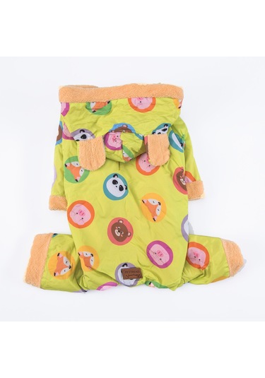 Yeşil Animals Büyük Köpek Mont Büyük Irk Yağmurluk Köpek Kıyafeti