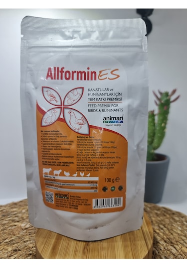 Animari Allformin Es 100g Kanatlı Hayvanlar E Vitamini
