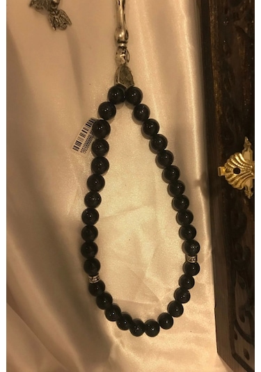 Tespih Yıldıztaşı Doğal Taş Tesbih Gümüş İmameli Yıldız Taşı Ahşap Kutulu 8mm Çok Renkli