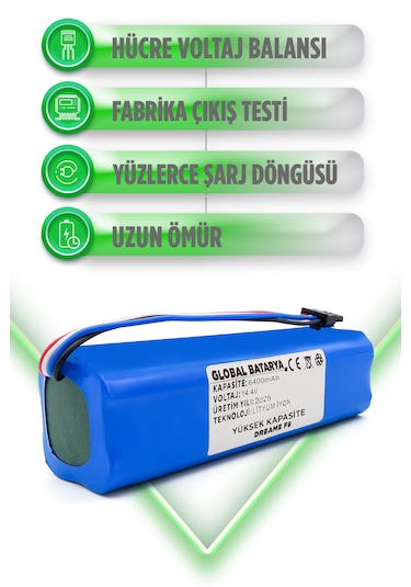 Dreame F9 Uyumlu Batarya 6400mah