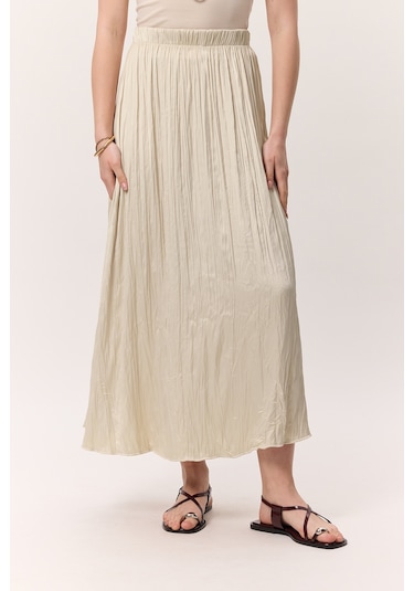 Crush Saten Etek Bej Bej