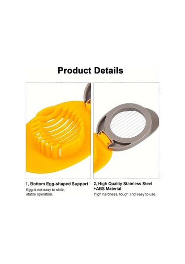 Honeybeeshop Blue Paslanmaz Çelik Yumurta Dilimleyici Mutfak Aleti Ev Restoran Kullanımı mavi