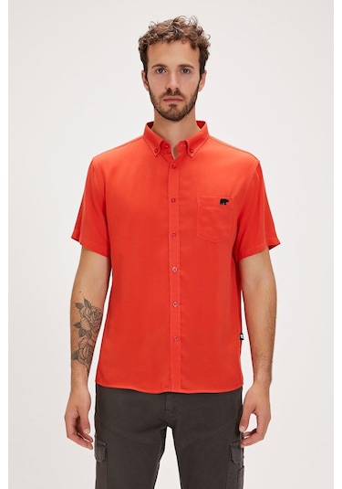 Bad Bear Frank Erkek Gömlek-6413 Ginger Narçiçeği