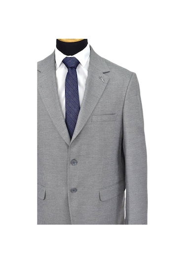 Suitmen Erkek 4 Drop Çift Yırtmaçlı Takım Elbise Bgl-st04565 Açık Gri