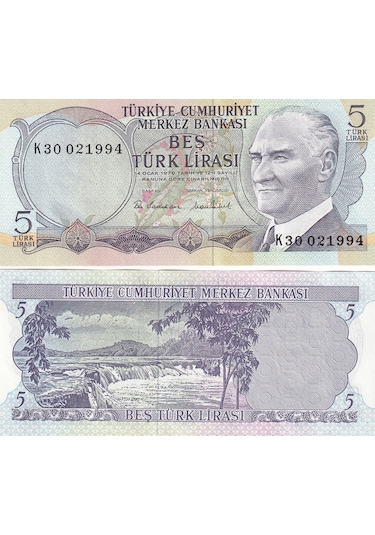 6. Emisyon 2. Tertip 5 Türk Lirası Çil