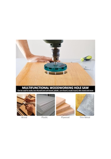 Ayarlanabilir Yuvarlak Delik Testere Aracı, Çap 45130mm, Sondaj İçin Ayarlanabilir Yumruk Testeresi