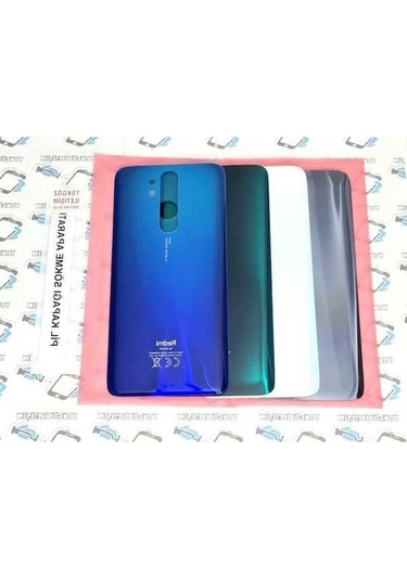 Yunjiwu Redmi Note 8 Pro Arka Pil Batarya Kapağı Cam 503821631 Xiaomi Siyah