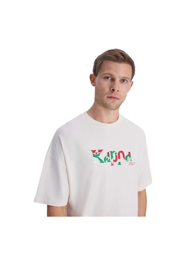 Kappa Erkek Comfort Fit T-shirt Gri