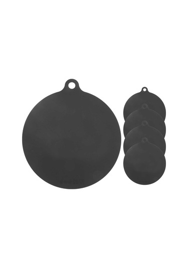 5 Paket Elektrikli İndüksiyonlu Ocak Koruyucu Mat Kaymaz Mat, Siyah Siyah