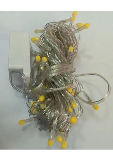 10m 100 Led Damla Uçlu Led Işık Gün Işığı Şeffaf Kablo Renkli