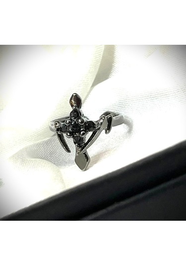 Dükkan Design Vamp Haç Yüzük Siyah