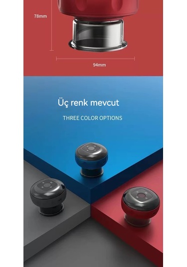 12 Hızlı Şarj Kırmızı Akıllı Ev Elektrikli Çukurluğu Cihazı Kırmızı