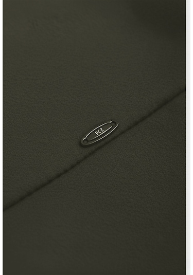 Deepsea Erkek Haki Likralı Rahat Kalıp Cepsiz Kaşe Ceket Çıt Çıtlı, Esnek Şık Model Ceket 0760 Haki