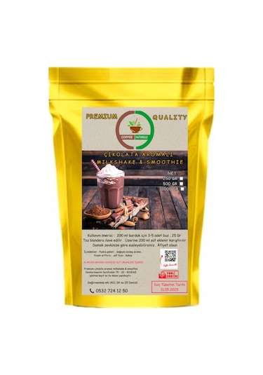 Coffee Naturelle Çikolata Aromalı Milkshake Smoothie 1 KG