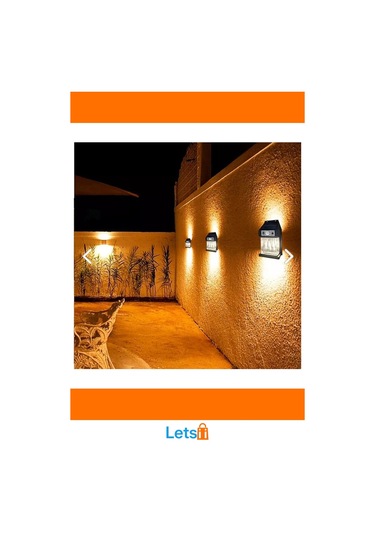 Güneş Enerjili Suya Dayanıklı Hareket Sensörlü Duvar Lambası Çok Renkli