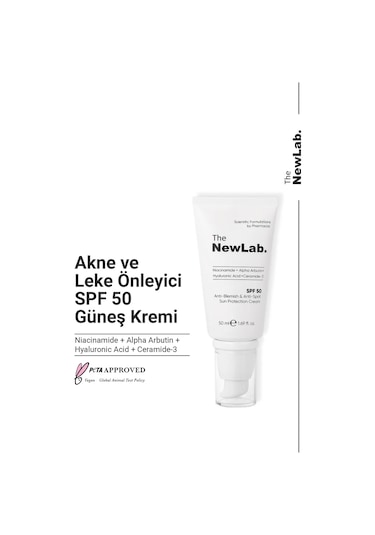 The NewLab Akne Ve Leke Önleyici Güneş Kremi (50 Spf)