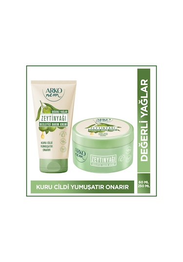 Arko Nem Besleyici Bakım Kremi Zeytinyağlı 250+60 Ml