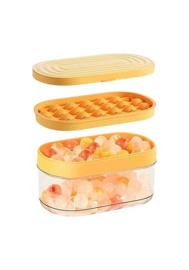 Didadodo Yumuşak Sarı Küp Kılıf Ve Tepsi, Kaşık Yok, Kapak Yok, Bpa'sız, Buzlu Sarı Sarı Sarı