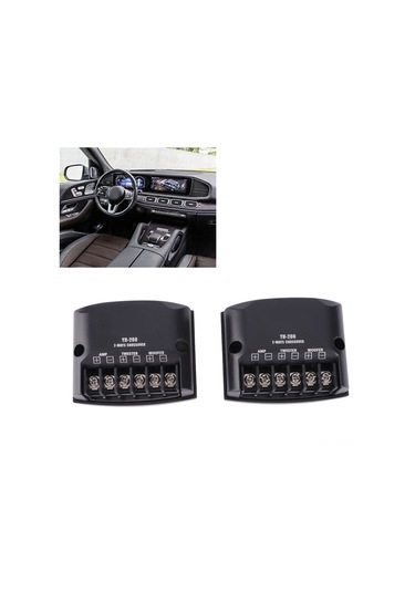 Moveevo 2 Adet Evrensel Oto Hoparlör Frekans Bölücü - 60w Güç, Abs + Metal Gövde, Ses Kalitesini Artırır, Kolay Kurulum