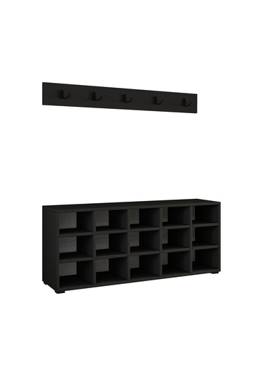 Ay001 Talu Askılı Ayakkabılık, Çok Raflı Ayakkabılık - Antrasit Antrasit