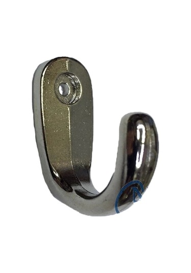 Büyük Tekli Fincan Askı, Dekor Askısı - Nikel, 12x23x30 Mm Çok Renkli