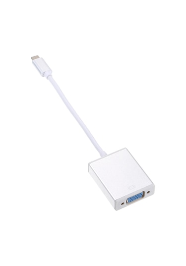Mufunye Type-c'den Vga'ya Dönüştürücü, 5gbps Hızlı Veri Transferi, Hd Video Projeksiyon, Macbook Ve Telefon Uyumlu, Aluminyum Gövde, Gri