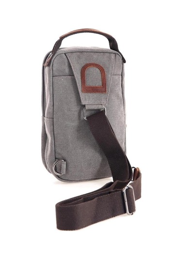 Ççs London 31468 Kanvas Çapraz Çanta Gri