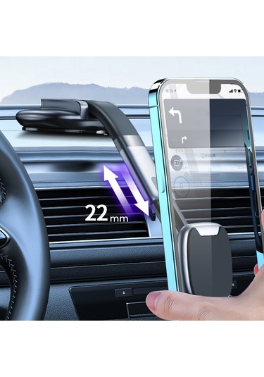 Monyee Sürekli Manyetik Tutucu İle Çok Fonksiyonlu Araç Telefon Stantı, Geniş Uyumlu, Esnek Kol Ve Sağlam Sıkma, Siyah-gri Diğer