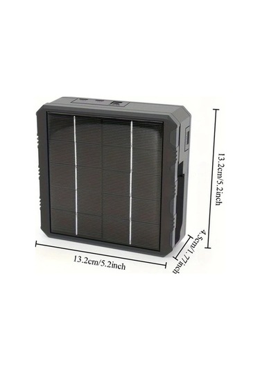 Besthome1 Dream011 1 Adet Usb Portlu Güneş Enerjili Akıllı 18650 Li Ion Pil Şarj Cihazı Taşınabilir Solar Batarya